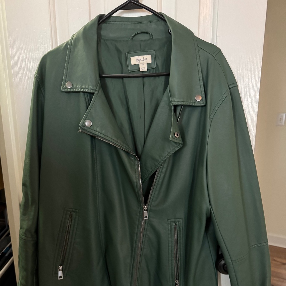 Style & Co Jacket Sz XXL Army Green